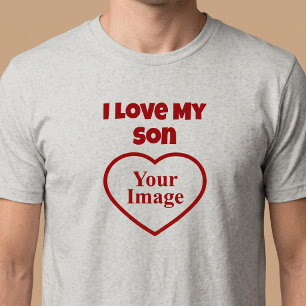 T-shirt En Tri-matière Photo J'aime Mon Fils