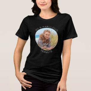T-shirt En Tri-matière Photo noir et blanc 40 ans et fabuleux