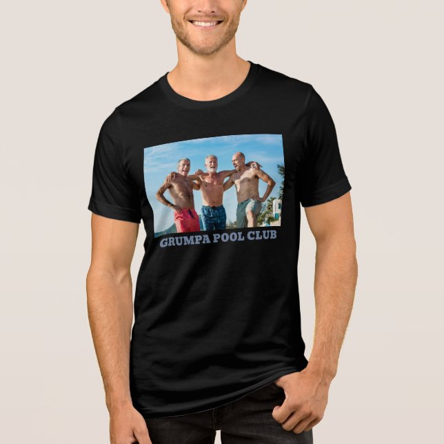 T-shirt En Tri-matière Photo personnalisée Modifier le texte amusant Ami  (Recto)