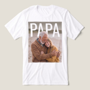 T-shirt En Tri-matière PhotoPop Papa Photo Personnalisé