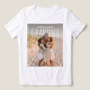 T-shirt En Tri-matière PhotoPop personnalisé On t'aime tellement grand-mè