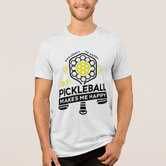 T-shirt En Tri-matière Pickleball me rend heureux