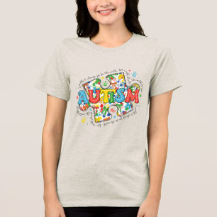 T-shirt En Tri-matière Pièce de puzzle de l'autisme Sensibilisation à l