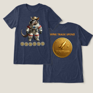 T-shirt En Tri-matière Pièce d'or TexitCoin Revers et Armadillo Avant