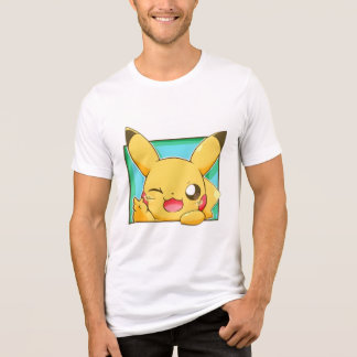 T-shirt En Tri-matière Pikachu qui fait un clin d'œil (pokemon)