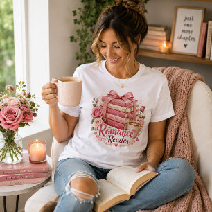 T-shirt En Tri-matière Pile de livres roses pour lectrice de romans