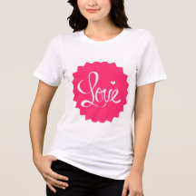 Pink Love Heart T-Shirt