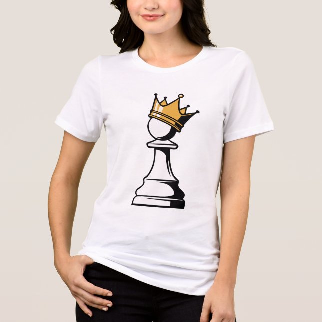 T-shirt En Tri-matière pion avec une couronne (Recto)