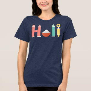 T-shirt En Tri-matière Pistolet de peinture et bol de poudre de Holi