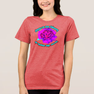 T-shirt En Tri-matière pivoine rose et violette