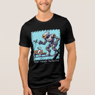 T-shirt En Tri-matière Pixel Friends : Mecha Dog (Man Tshirt) (FunnyTshir