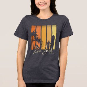 T-shirt En Tri-matière Plage de Zuma Californie Surf