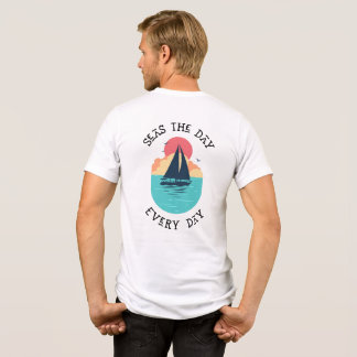 T-shirt En Tri-matière Plage, Vie de mer, Bateau, T-shirt amusant