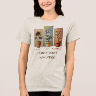 T-shirt En Tri-matière Plante Hope Joie Patience Tee Grow Positivity Dail