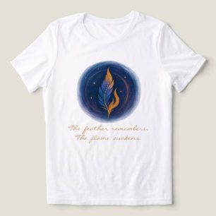 T-shirt En Tri-matière Plume et Flamme Mystiques
