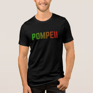 T-shirt En Tri-matière Pompéi Italie Design Typographique Minimaliste