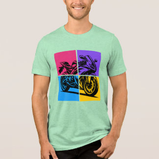 T-shirt En Tri-matière Pop Art Sports Bike