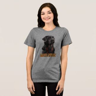 T-shirt En Tri-matière Portrait de chien noir élégant - Art réaliste pour