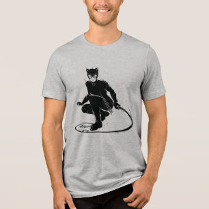 T-shirt En Tri-matière Pose à pinceau en encre Catwoman