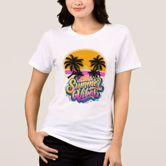 T-shirt En Tri-matière Poursuivre les vibrations de l'été
