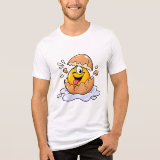 T-shirt En Tri-matière Poussin drôle sortant de l'oeuf dessin animé