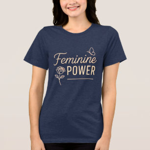 T-shirt En Tri-matière POUVOIR FÉMININ – Élégance Radiante