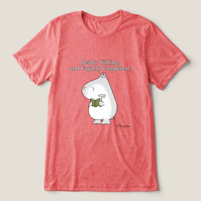 T-shirt En Tri-matière PRÊT ET VAGUEUSEMENT COMPÉTENT Sandra Boynton (Design Recto)