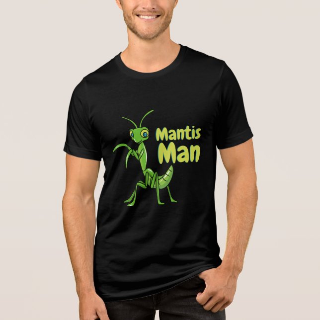 T-shirt En Tri-matière Prière Mantis Man Green Garden Insect (Recto)