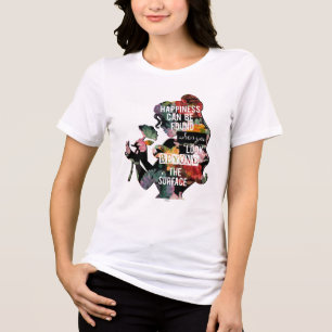T-shirt En Tri-matière Princesse   Belle Silhouette Florale