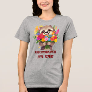 T-shirt En Tri-matière Procrastination Niveau : Expert - Drôle Drôle Aigu