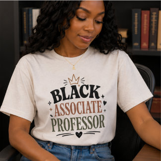 T-shirt En Tri-matière Professeur associé noir, universitaire noir