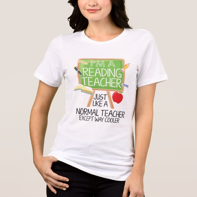 T-shirt En Tri-matière Professeur de lecture  (Recto)