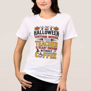 T-shirt En Tri-matière Professeur Halloween Pas de Costume Nécessaire Drô