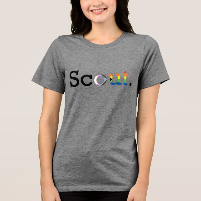 T-shirt En Tri-matière Progrès Fierté "ScOUT" (Recto)