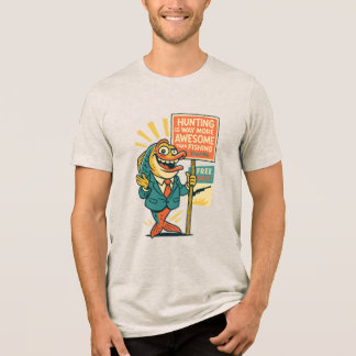 T-shirt En Tri-matière Propagande de poisson loufoque - Satire "La chasse