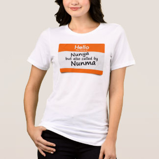 T-shirt En Tri-matière Protocole de stationnement de golf Mon nom est Nun