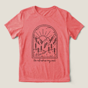 T-shirt En Tri-matière Psaume 23 3 Rafraîchit Soul Bible chrétienne Verse