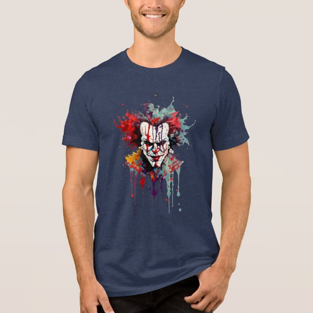 T-shirt En Tri-matière Psycho Clown Splash Art T-Shirt – Bold (Recto)