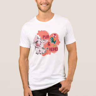T-shirt En Tri-matière Pua & Heihei Nom floral Graphique