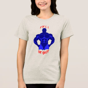 T-shirt En Tri-matière Pull Or Quit Hardcore Bodybuilding Motivation Gear