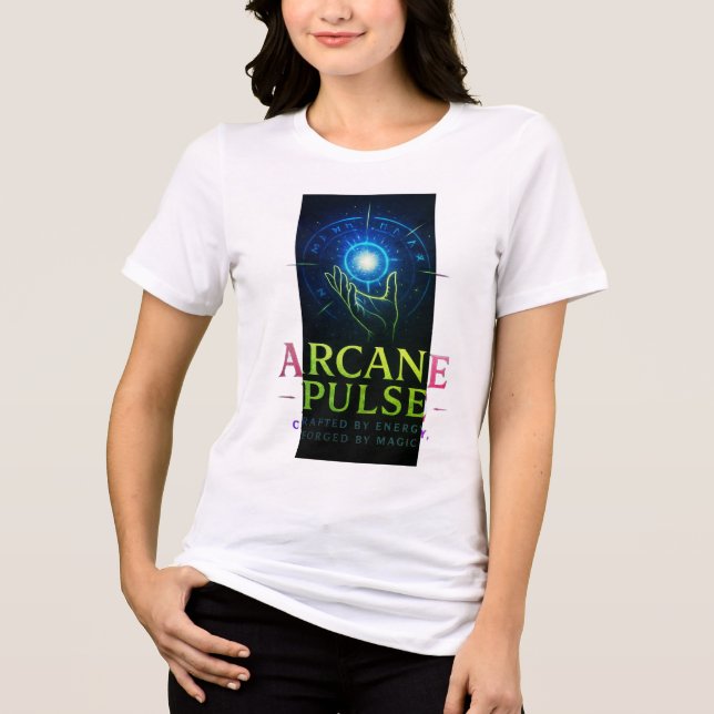 T-shirt En Tri-matière Pulse d'arcane | Vibes sombres uniquement (Recto)