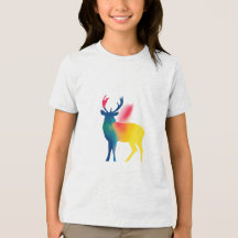 Pulvérisateur coloré Peinture Cerf Silhouette Enfa