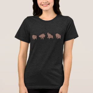 T-shirt En Tri-matière Quatre petits éléphants