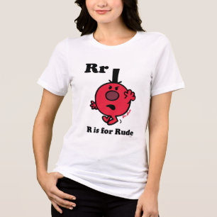 T-shirt En Tri-matière R est pour Rude