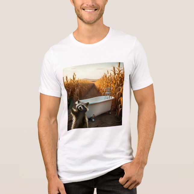 T-shirt En Tri-matière Raccoon Selfie 1 (Recto)