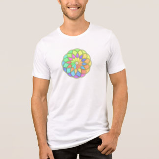 T-shirt En Tri-matière Radial Petal Geometric Design