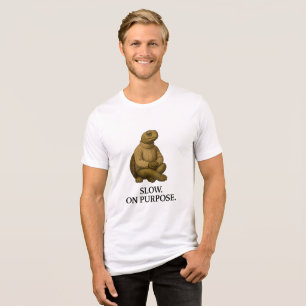 T-SHIRT  EN TRI-MATIÈRE RALENTIR DANS LE BUT.