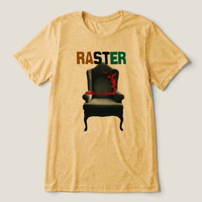 T-SHIRT  EN TRI-MATIÈRE RASTER COUCH (Design Recto)