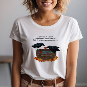 T-shirt En Tri-matière Ravens Bobbing for Apples Fun Fall Harvest Meme
