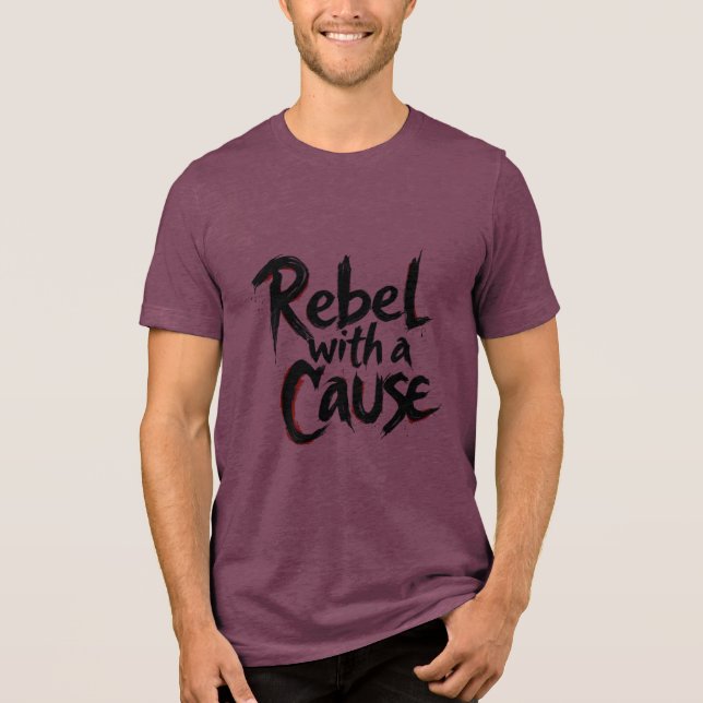 T-shirt En Tri-matière Rebel avec une cause (Recto)